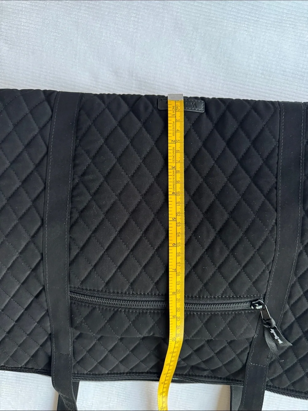 Vera Bradley Black Quilted Duffel Tote